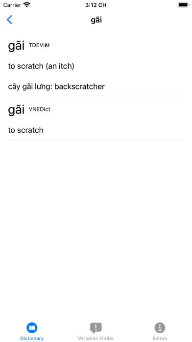 Caukie Vietnamese dictionary Screenshot