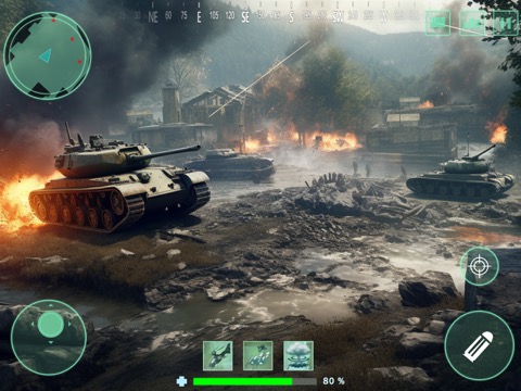 戦車電撃戦 PvP 陸軍戦車ゲームのおすすめ画像4