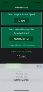 ND Filter Calc screenshot #2 for iPhone