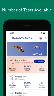 maryland mva permit practice iphone screenshot 3