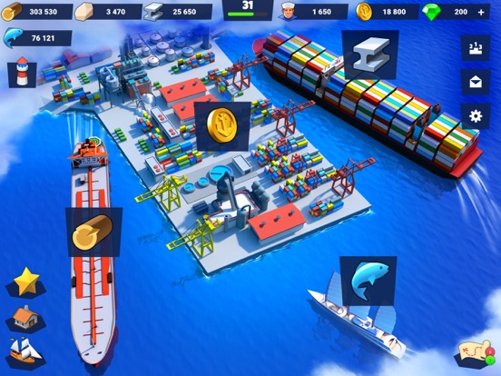 Sea Port: Scheeps Strategie iPad app afbeelding 5