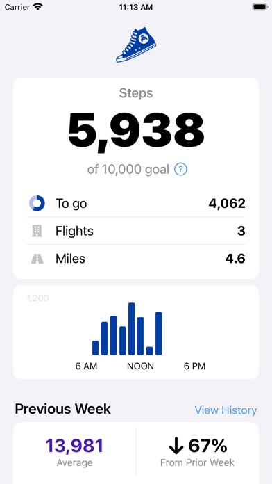 Duffy - Steps Complication Screenshot