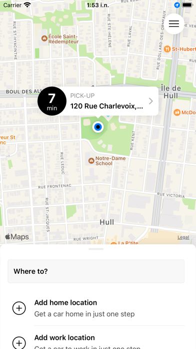 MonTaxi. Screenshot