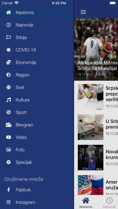 Tanjug - brze i pouzdane vesti Screenshot