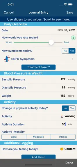 Game screenshot COPD Manager apk