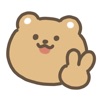 moving bear sticker icon