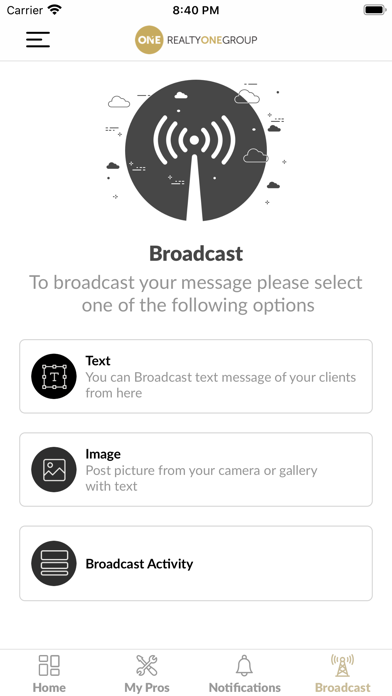 Realty ONE Group Concierge Screenshot