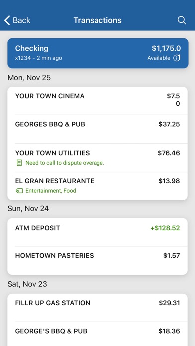 First Southern State Bank Screenshot