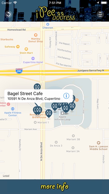 iPee Address - Restroom Finder