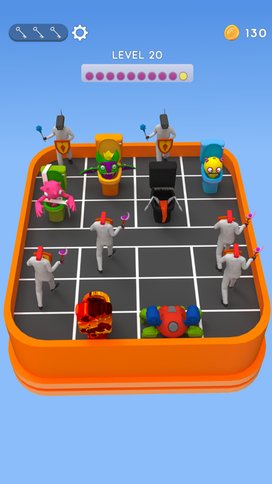 Toilet Rush Merge Battle Game Screenshot