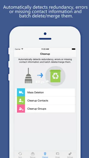 Contacts Sync, Backup & Clean screenshot 3