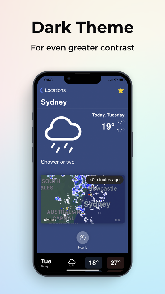 #3. Weather Map (iOS) Podle: Postal Apps