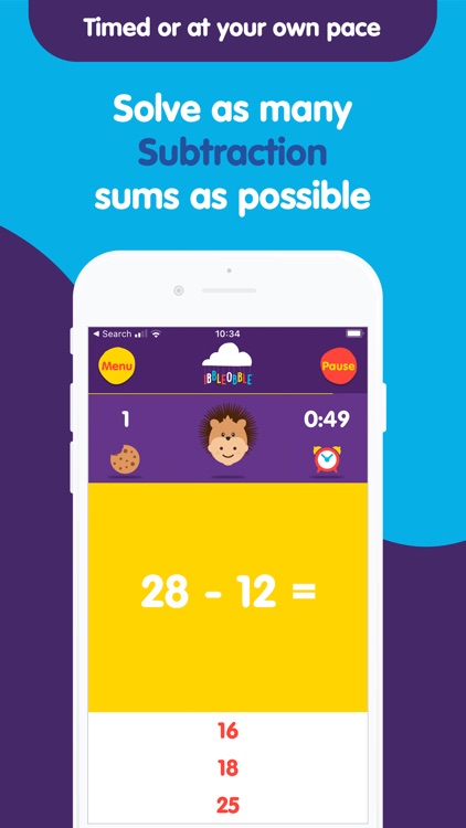 Subtraction Math : Ibbleobble screenshot-3