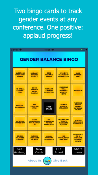 Screenshot #1 pour Gender Balance Bingo