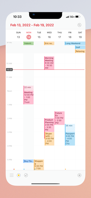‎Calendar 366: Screenshot von Ereignissen und Aufgaben