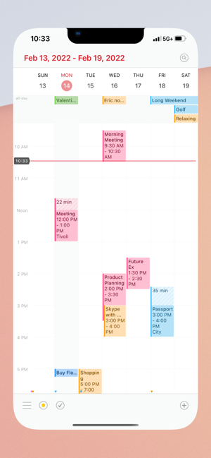 ‎Kalender 366: Schermafbeelding Gebeurtenissen & Taken