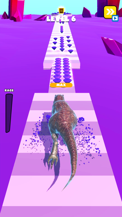 Screenshot #2 pour Dino Run 3D - Course de dinos