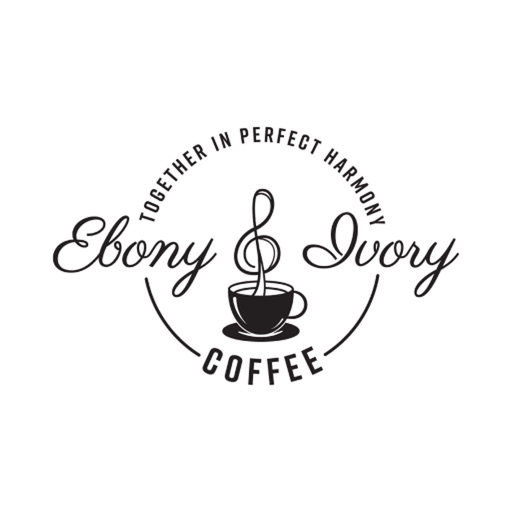 Ebony and Ivory Coffee Icon
