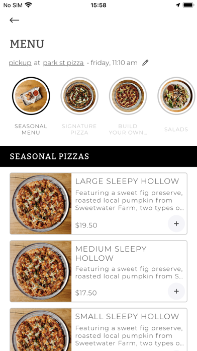 Park Street Pizza Screenshot
