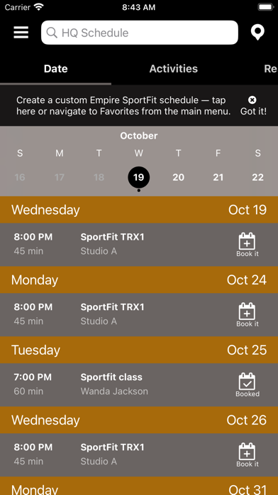 Empire Sportfit Screenshot