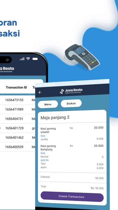 Jova Resto : Aplikasi POS Screenshot