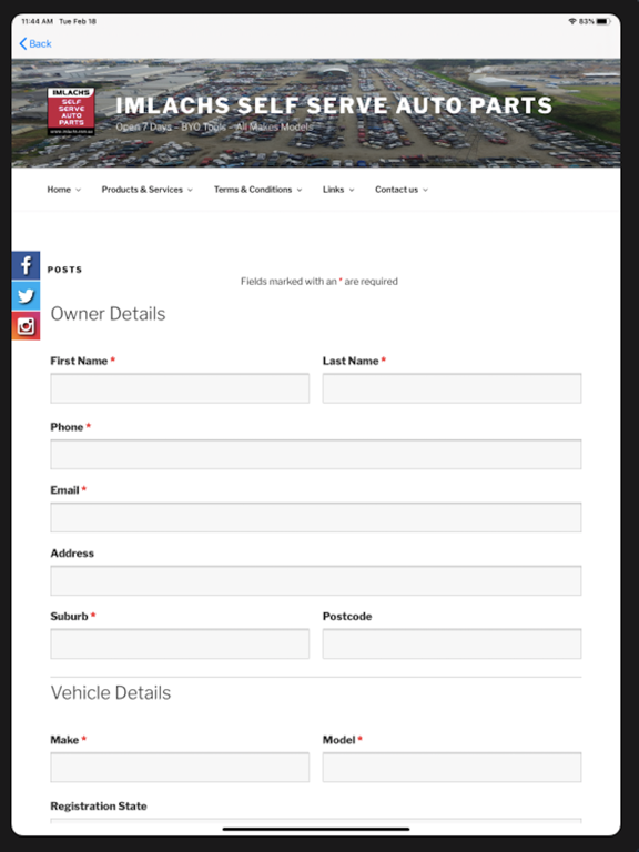 Screenshot #6 pour Imlachs Self Serve Auto Parts