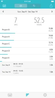 timesheet - time tracker iphone capturas de pantalla 4