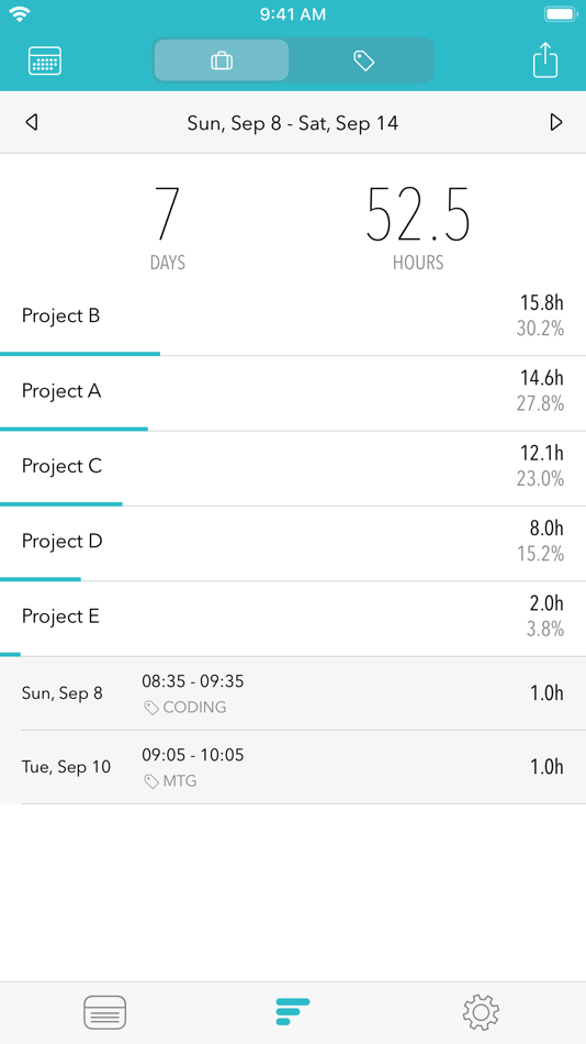 #4. Timesheet - Time Tracker (iOS) 由: Flask LLP