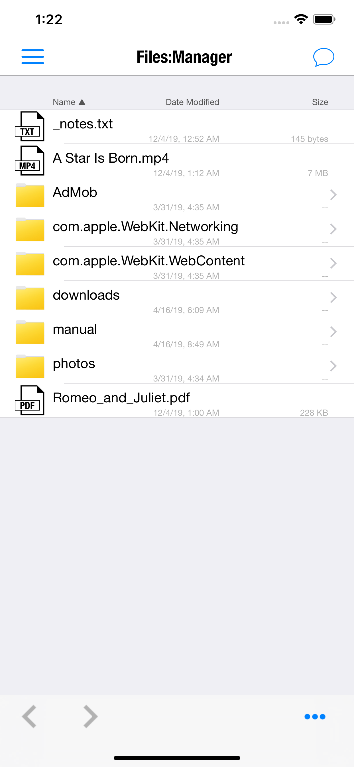Files: File Manager App