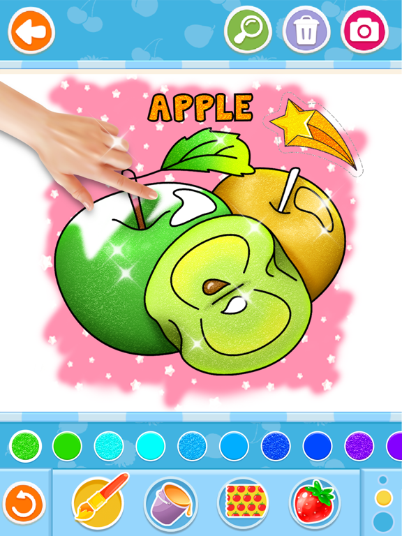 Screenshot #6 pour Glitter fruits coloring