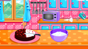 Baking black forest cake games screenshot