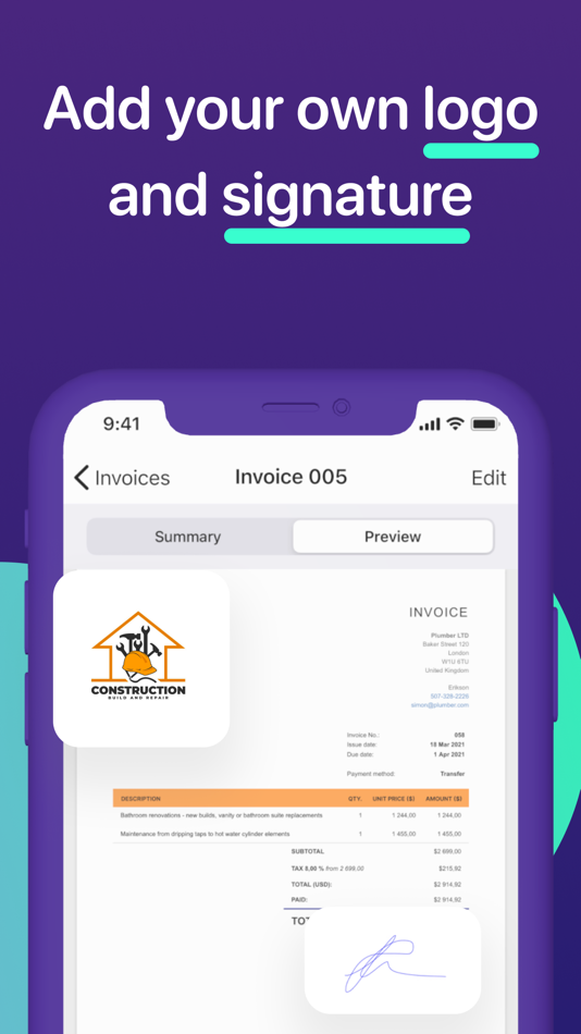#3. FreeMaker - Invoice Maker (iOS) 由: Simple Apps s.r.o.