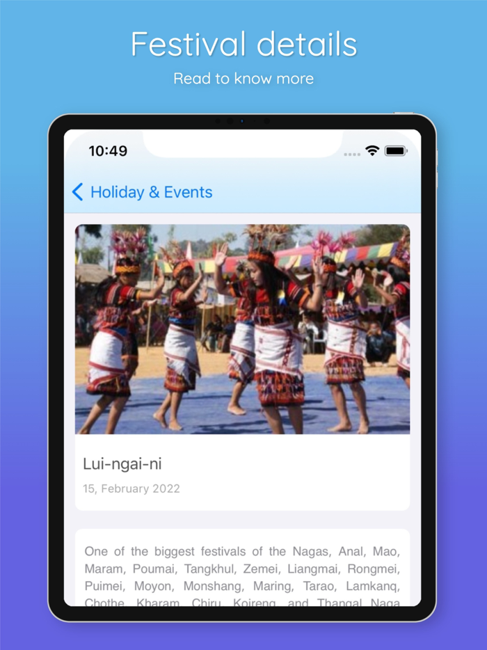 Manipuri Calendar App