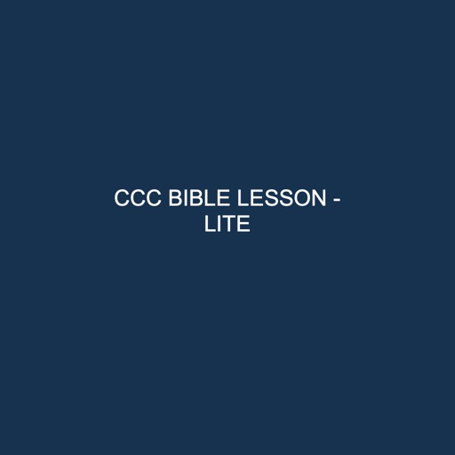 CCC Bible Lesson lite by OMOTAYO OLAJIDE