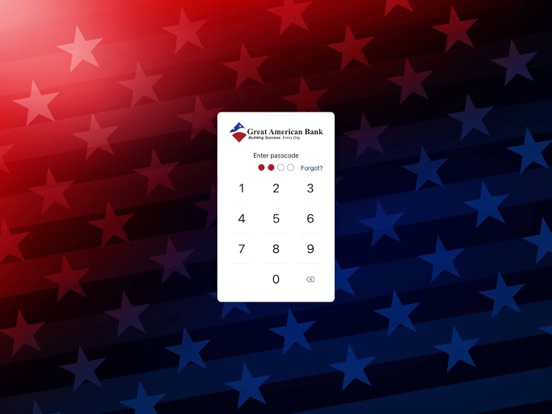 Great American Bank Mobile App iPad screenshot 2 - Finance app