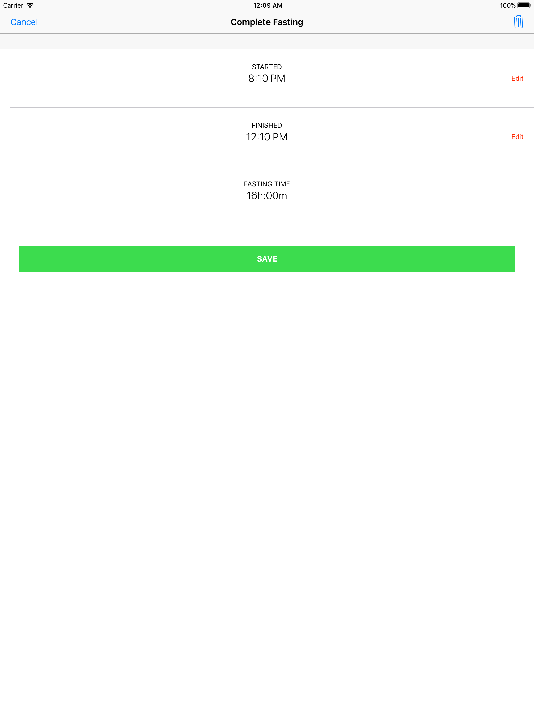 Empty - Fasting Tracker screenshot 8
