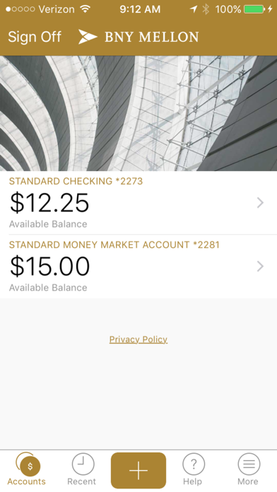 BNY Mellon Private Banking Screenshot