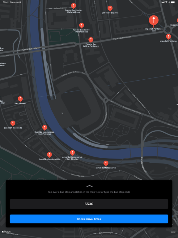 movemad - Madrid EMT & bicimad iPad screenshot 4 - Navigation app