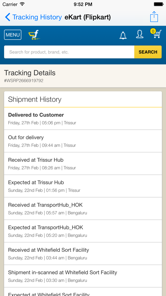 #4. Courier Tracker »Multi« (iOS) 来自: Mohan Noone
