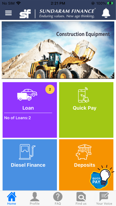SF Customer Portal Screenshot
