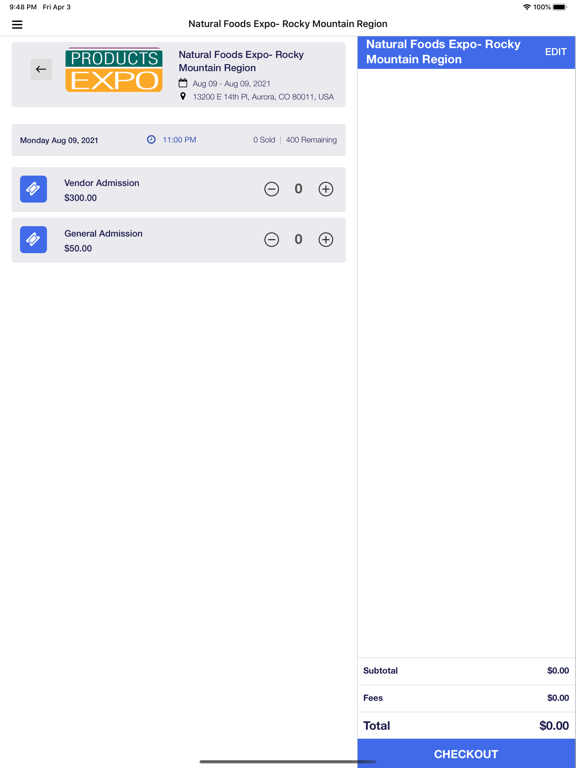 Accelevents Admin iPad screenshot 4 - Productivity app