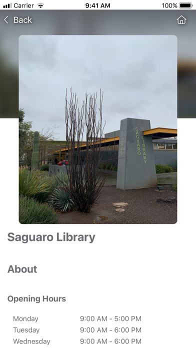 Phoenix Public Library Screenshot