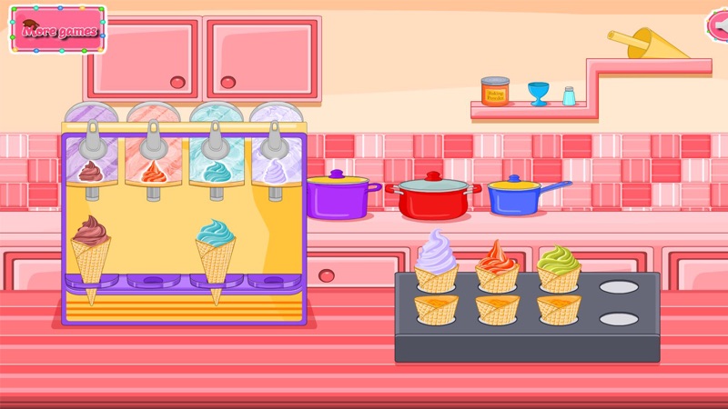 Ice cream cone cupcakes candy screenshot 3
