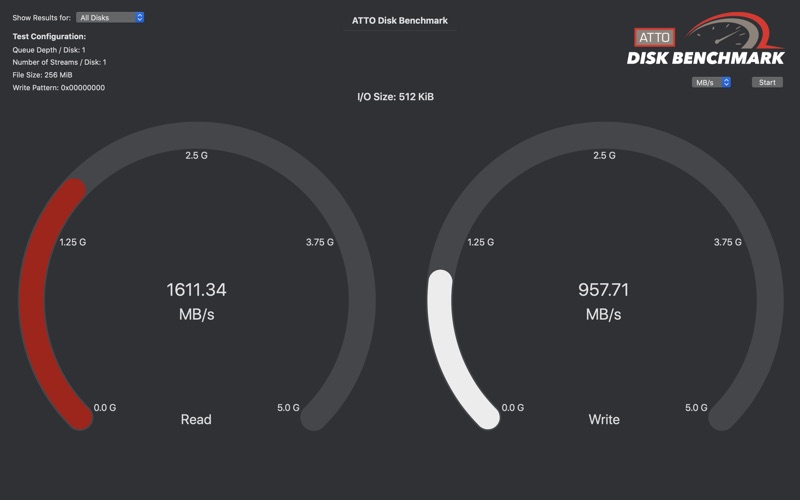 Screenshot #2 pour ATTO Disk Benchmark