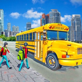 Snímky obrazovky (5) City School Bus Driving Games