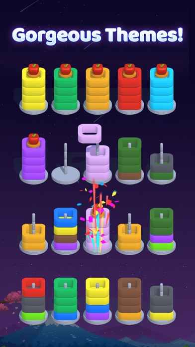 Hoop Sort - Color Ring Puzzle Screenshot