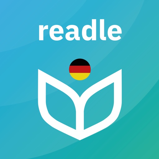 德语Readle：每日阅读、听力、语法、背单词，德语学习必备logo