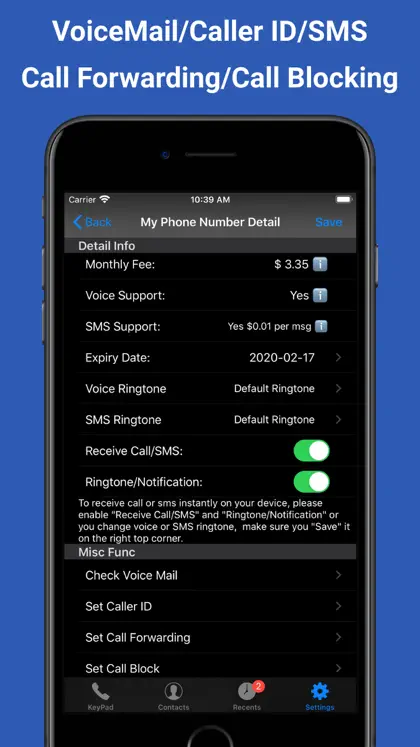Screenshot 4 di 4 di TalkTT - Call/SMS/Numbers/eSIM