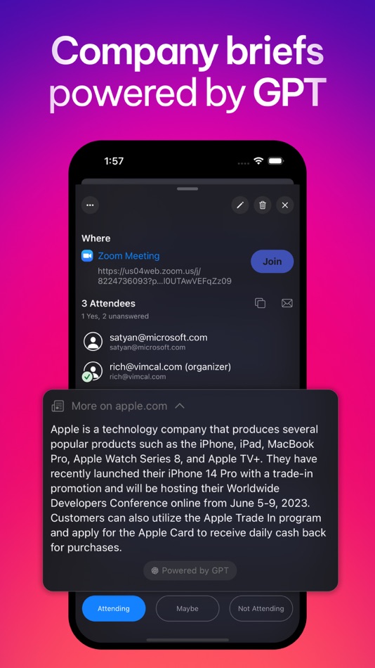 #8. Vimcal: Calendar and Schedule (iOS) 由: Vimcal Inc.
