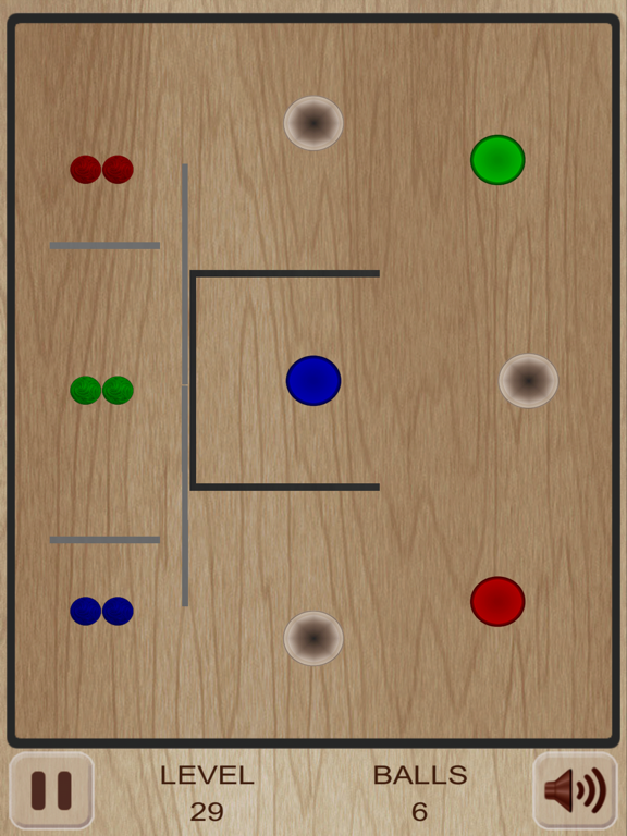 Move your balls to holes! iPad screenshot